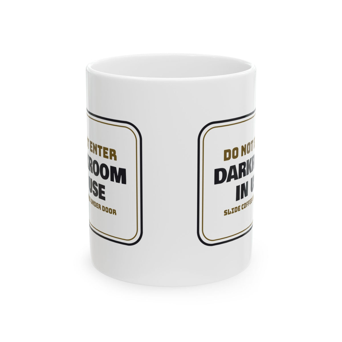 Funny Photography Coffee Mug Darkroom In Use Door Sign