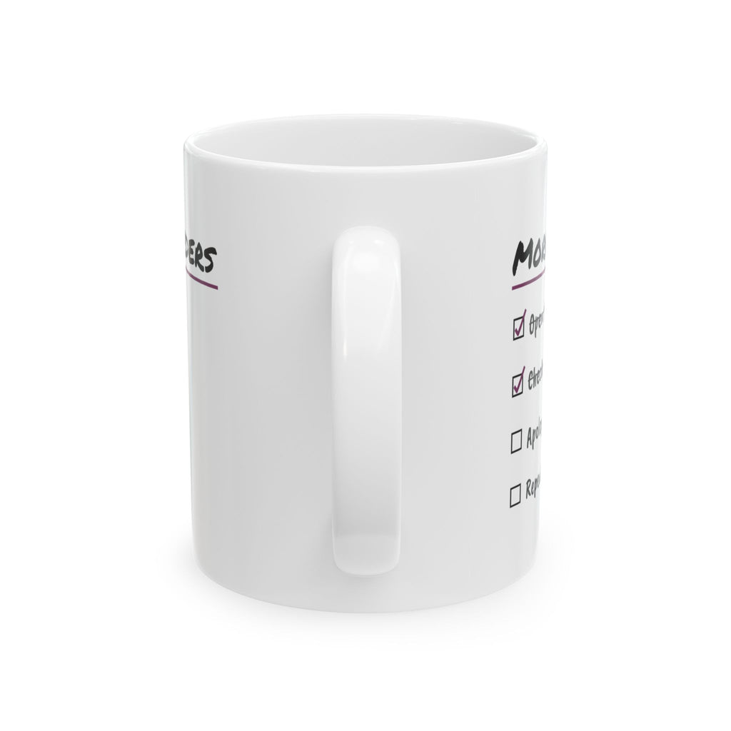 Cat Mom Morning Orders Coffee Mug For Cat Moms