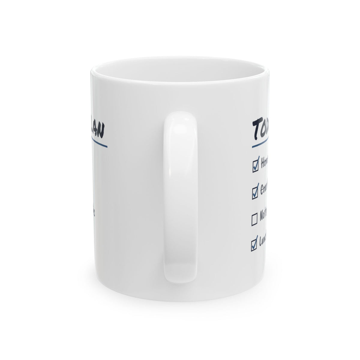 Funny Social Worker Coffee Mug Lunch Eaten In The Car Checklist