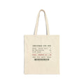 Funny Christmas Tote Bag Christmas Eve Receipt Wrapped At 1 AM