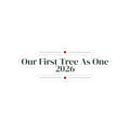 Newlywed Christmas Sticker Our First Tree As One 2026