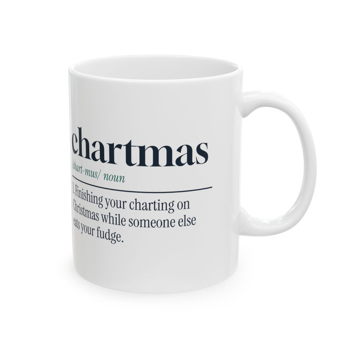 Funny Christmas Nurse Coffee Mug Chartmas Definition For Nurses