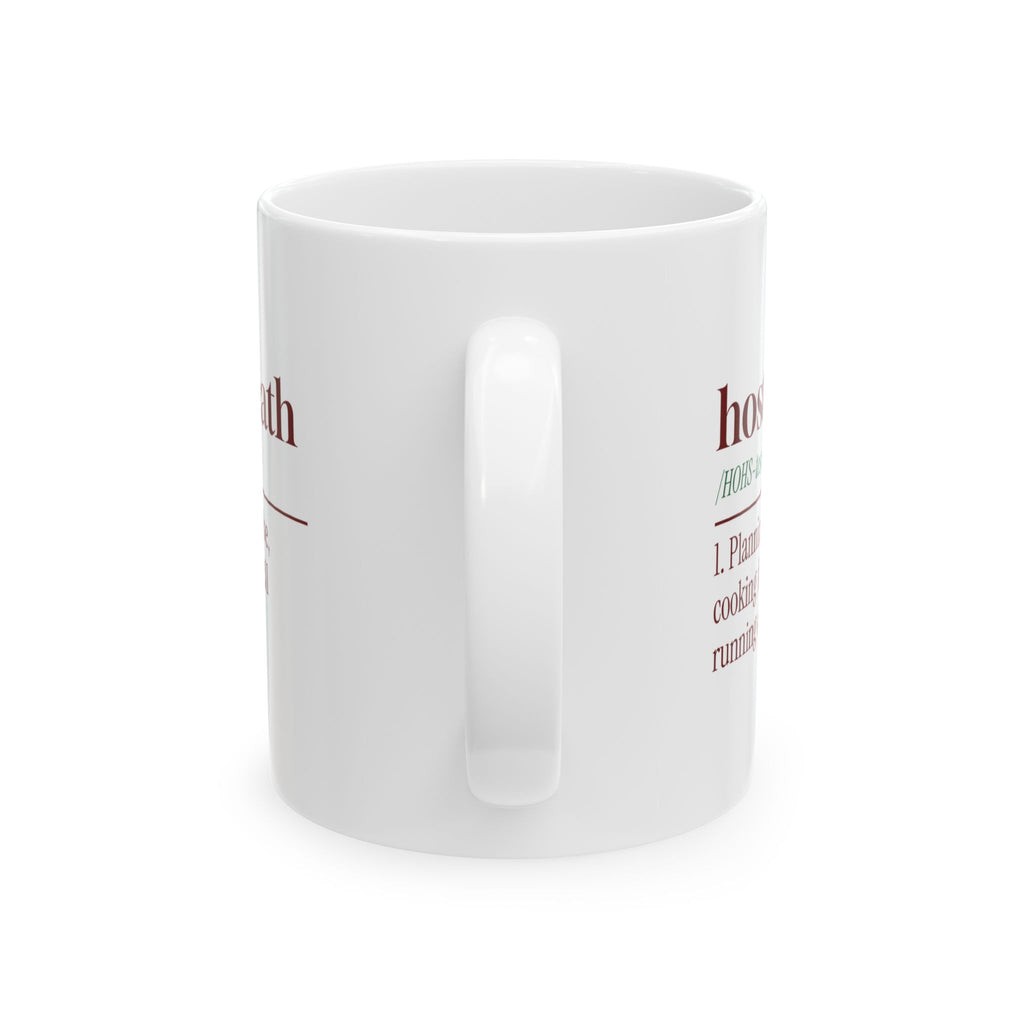 Funny Christmas Host Coffee Mug Hostess Math Dictionary Definition
