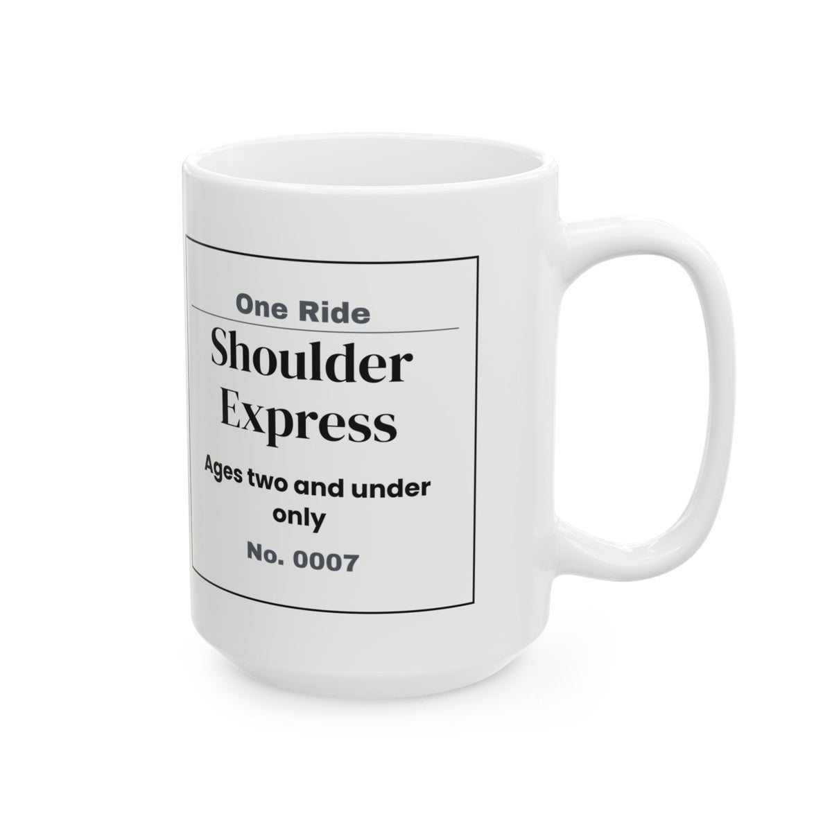 Funny Dad Coffee Mug Shoulder Express Ticket For Dad