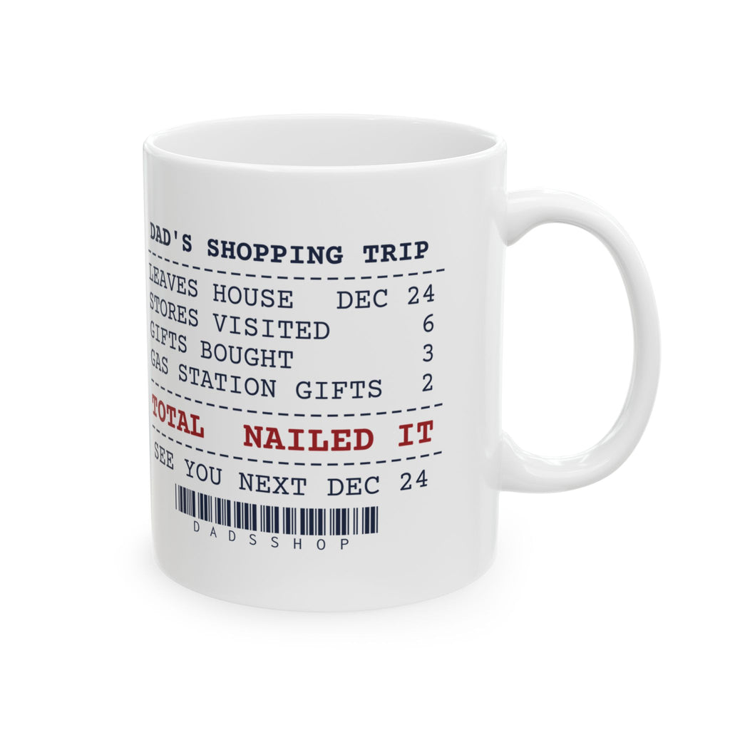 Funny Christmas Dad Coffee Mug Shops On Dec 24 Receipt For Dad
