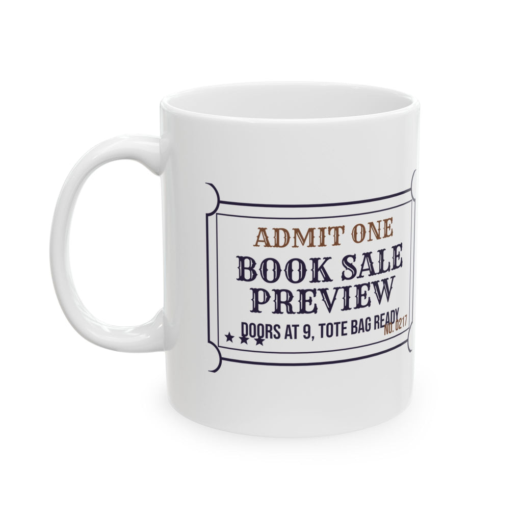 Funny Book Lover Coffee Mug Tote Bag Ready Ticket For Used Book Fans