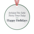 Funny Christmas Ornament For Retail Workers Refolded This Table