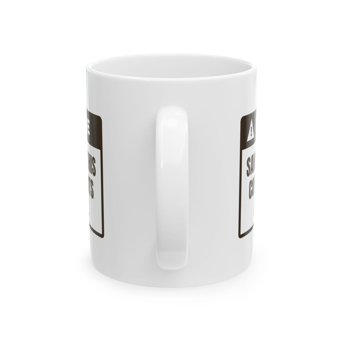 Funny Carpenter Coffee Mug Sawdust In Coffee Notice For Carpenters