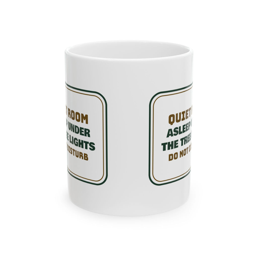 Introvert Christmas Coffee Mug Asleep Under The Tree Lights Do Not Disturb