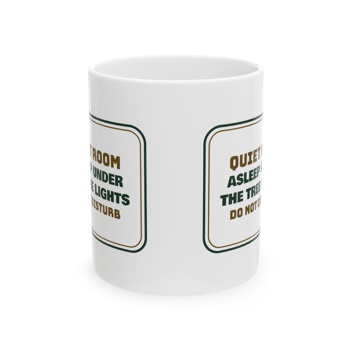 Introvert Christmas Coffee Mug Asleep Under The Tree Lights Do Not Disturb