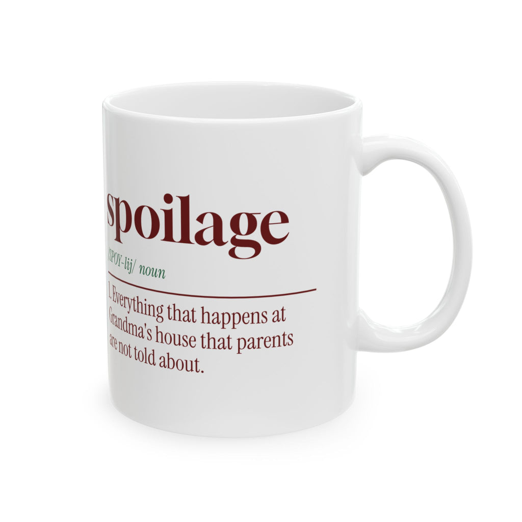 Funny Christmas Grandma Coffee Mug Spoilage Dictionary Definition