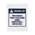 Funny Christmas In Laws Throw Blanket They Play Competitively Warning