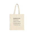 Funny Teacher Christmas Tote Bag December In Class Checklist