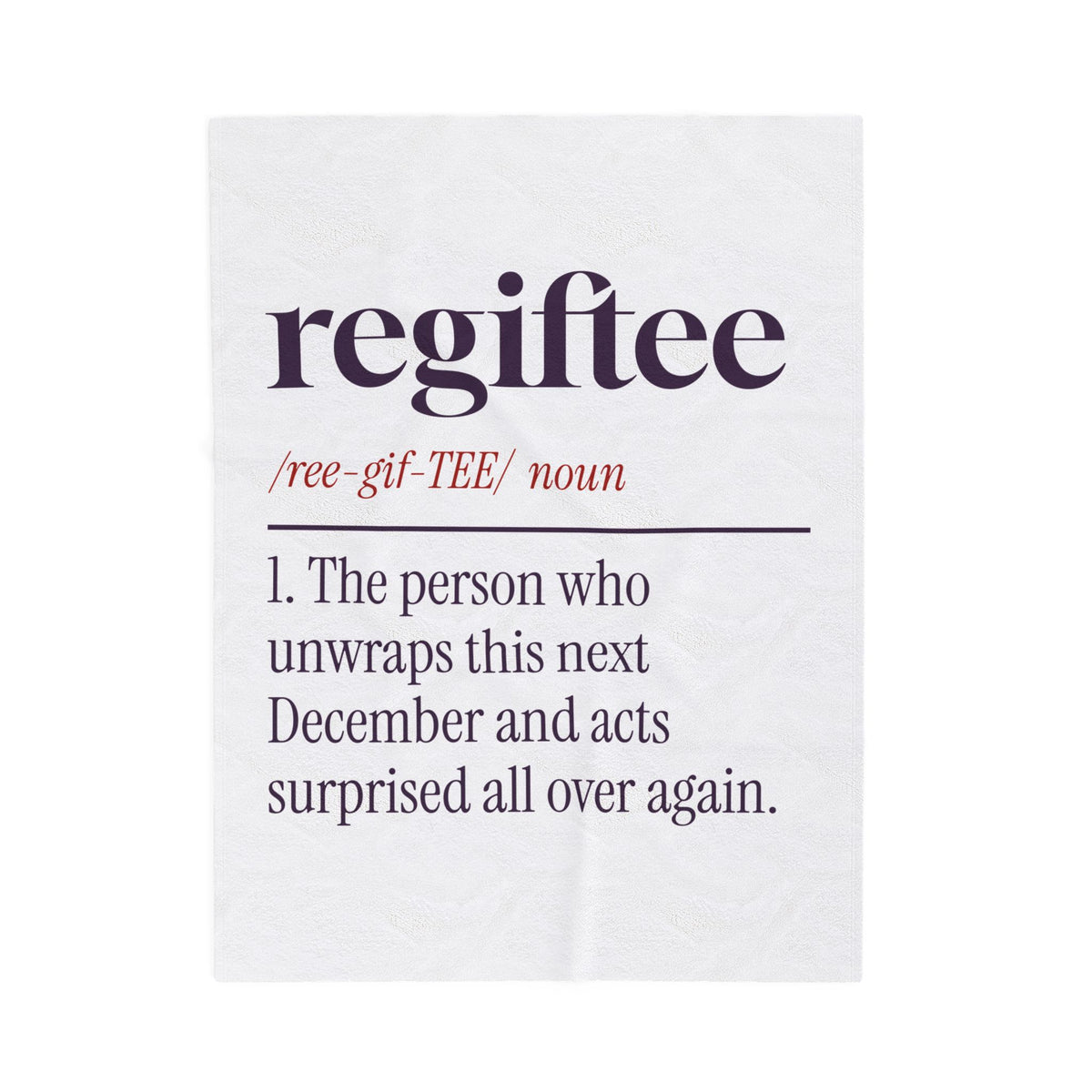 Funny White Elephant Throw Blanket Regiftee Definition For Gift Swaps