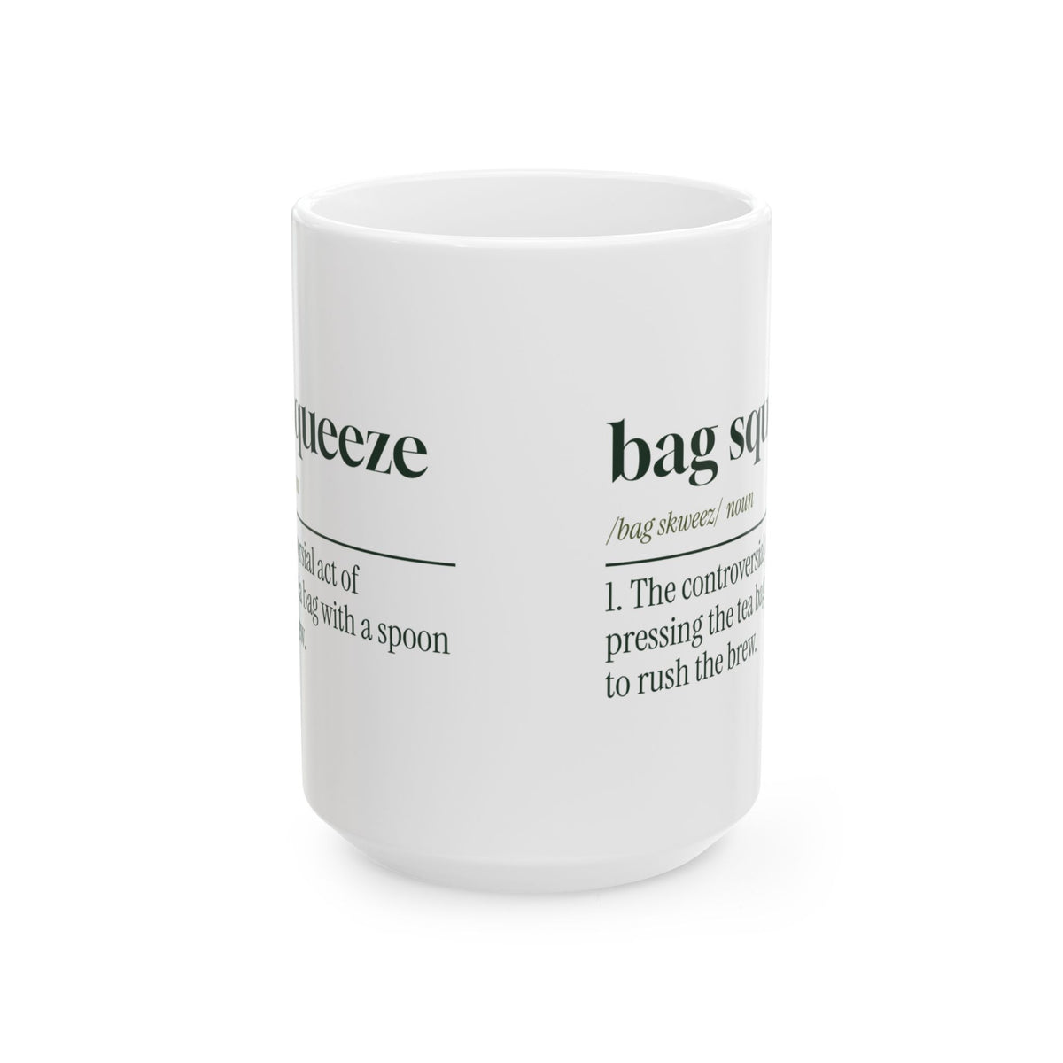 Funny Tea Lover Coffee Mug Bag Squeeze Dictionary Definition For Tea