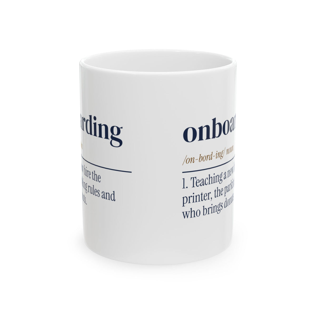 Funny Human Resources Coffee Mug Onboarding Dictionary Definition