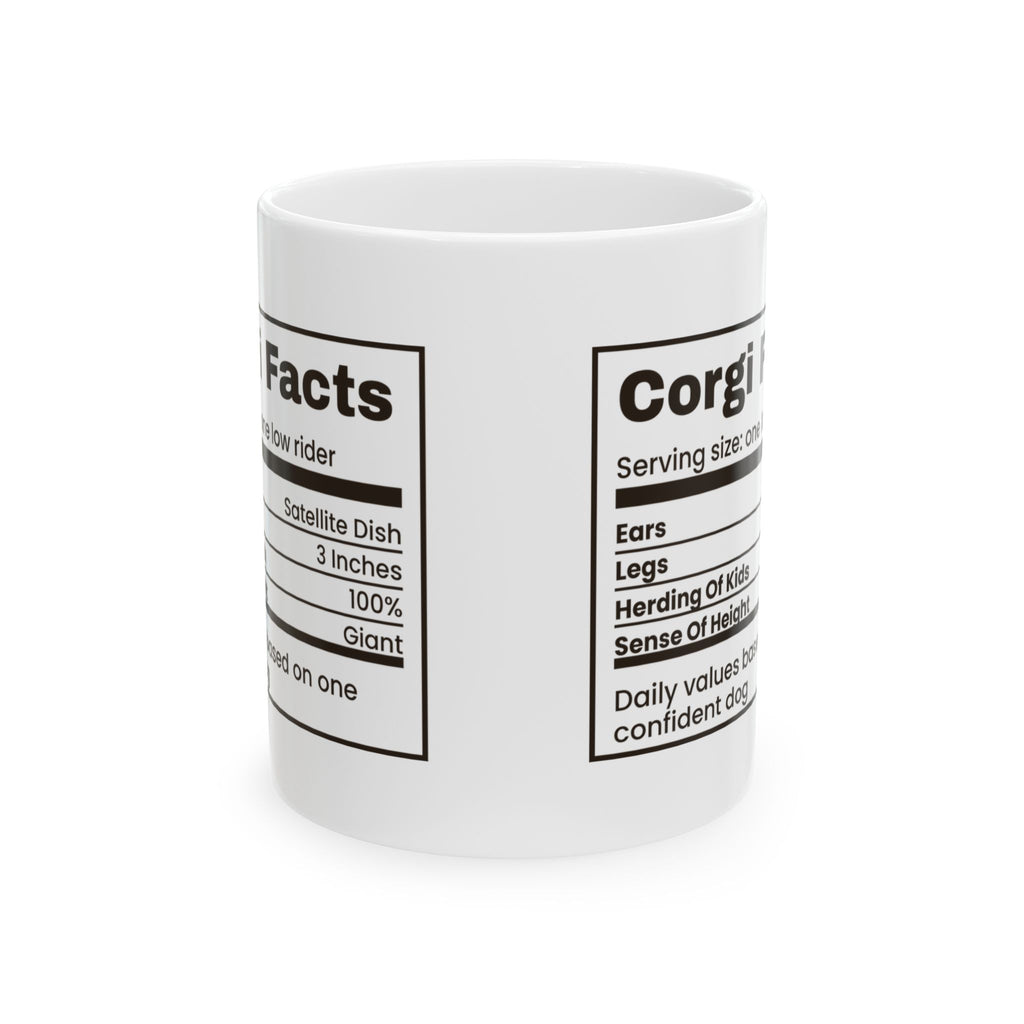 Funny Corgi Mug Corgi Facts Ears Satellite Dish Label For Corgi Owners