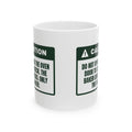 Funny Christmas Baking Coffee Mug Don't Open The Oven Caution Label
