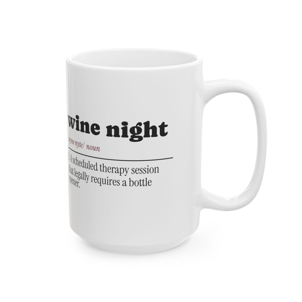 Wine Night Dictionary Coffee Mug Funny For Best Friends