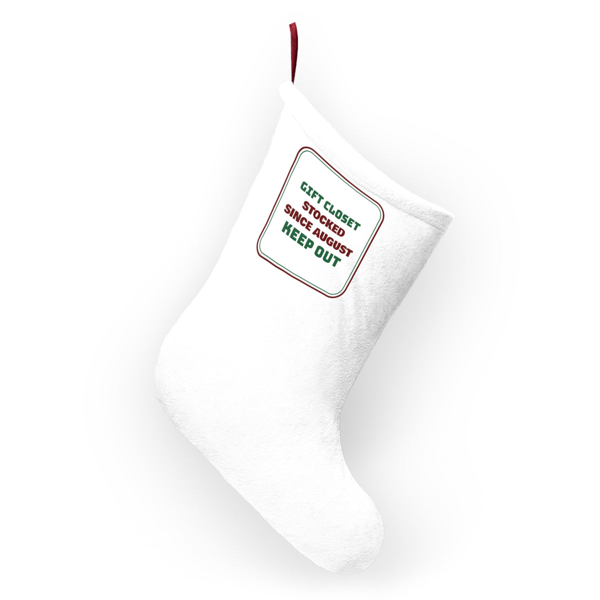 Funny Christmas Shopping Christmas Stocking Gift Closet Stocked Since
