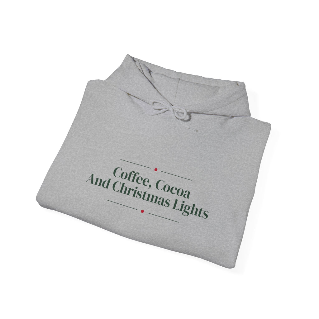 Christmas Hoodie Coffee Cocoa And Christmas Lights Cozy Mug
