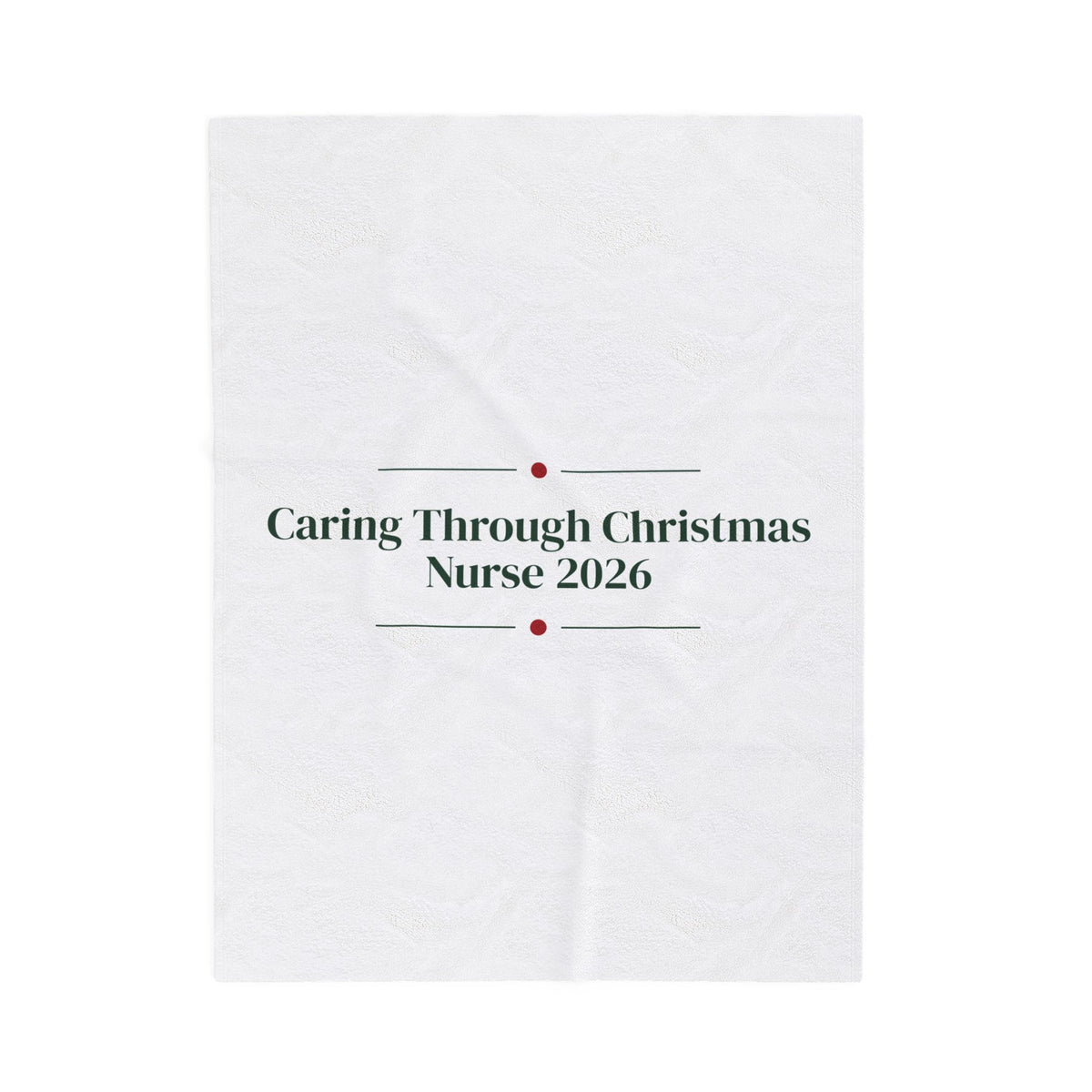 Christmas Nurse Throw Blanket Caring Through Christmas 2026