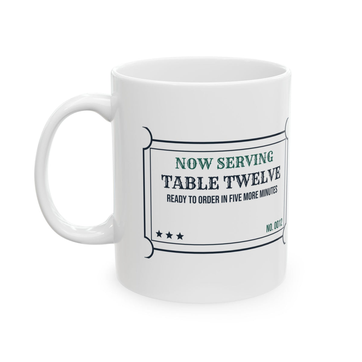 Funny Server Coffee Mug Ready To Order Five More Minutes