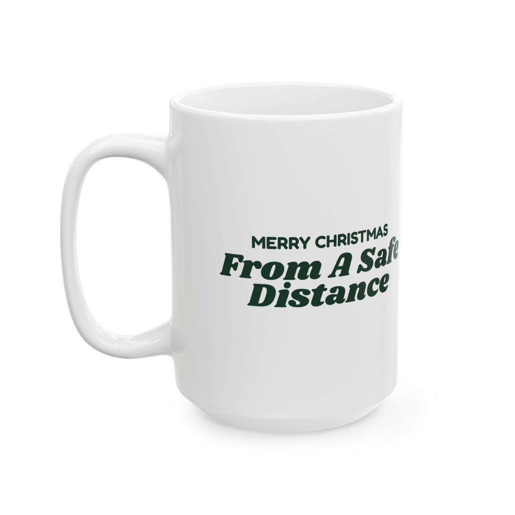 Funny Introvert Christmas Coffee Mug Merry Christmas From A Safe Distance