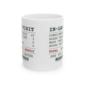 Funny Christmas In Laws Coffee Mug In-Law Visit Receipt