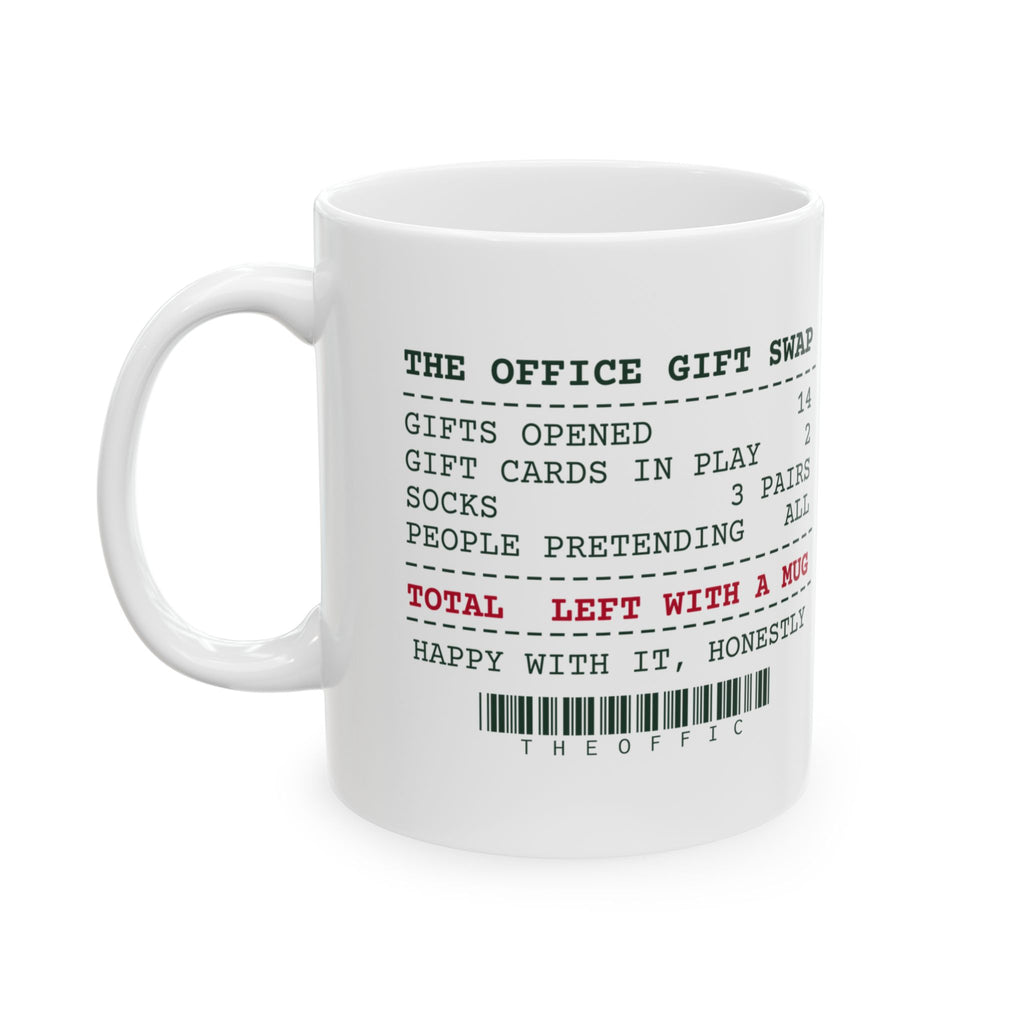 Funny White Elephant Coffee Mug Left With A Mug Office Swap Receipt