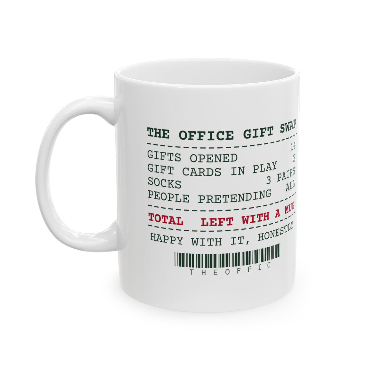 Funny White Elephant Coffee Mug Left With A Mug Office Swap Receipt