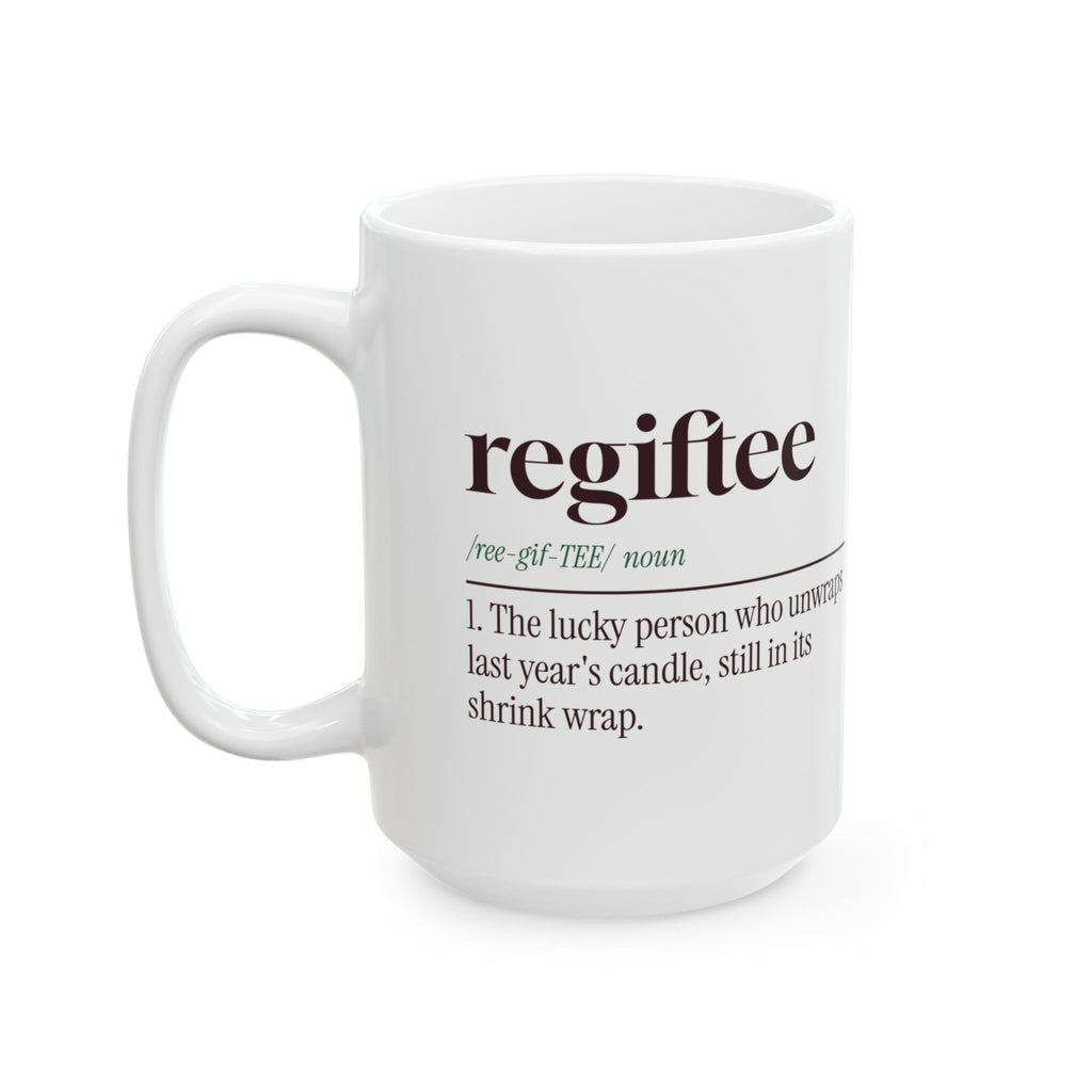 Funny White Elephant Coffee Mug Regiftee Definition For Yankee Swap