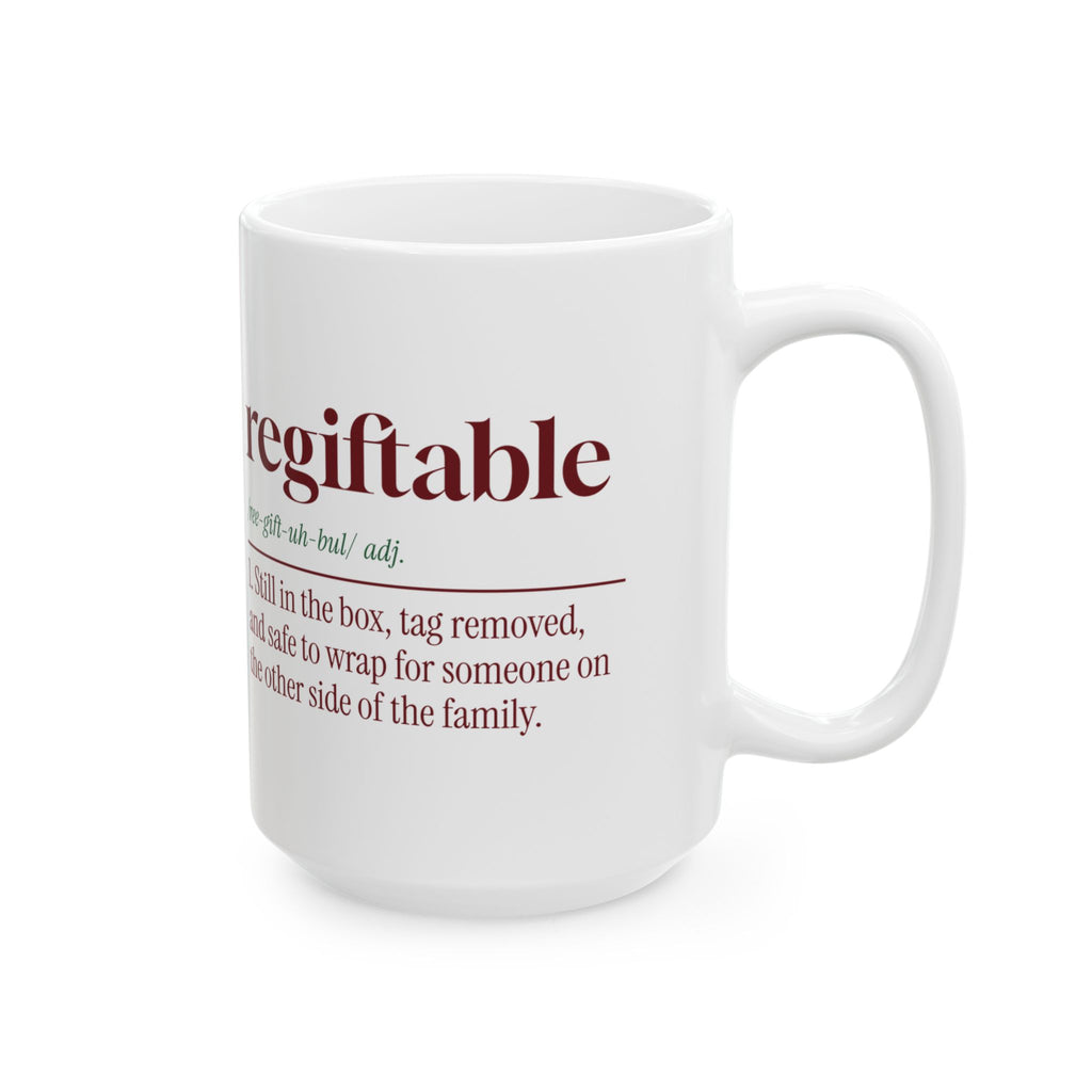 Funny Christmas Coffee Mug Regiftable Definition Still In The Box