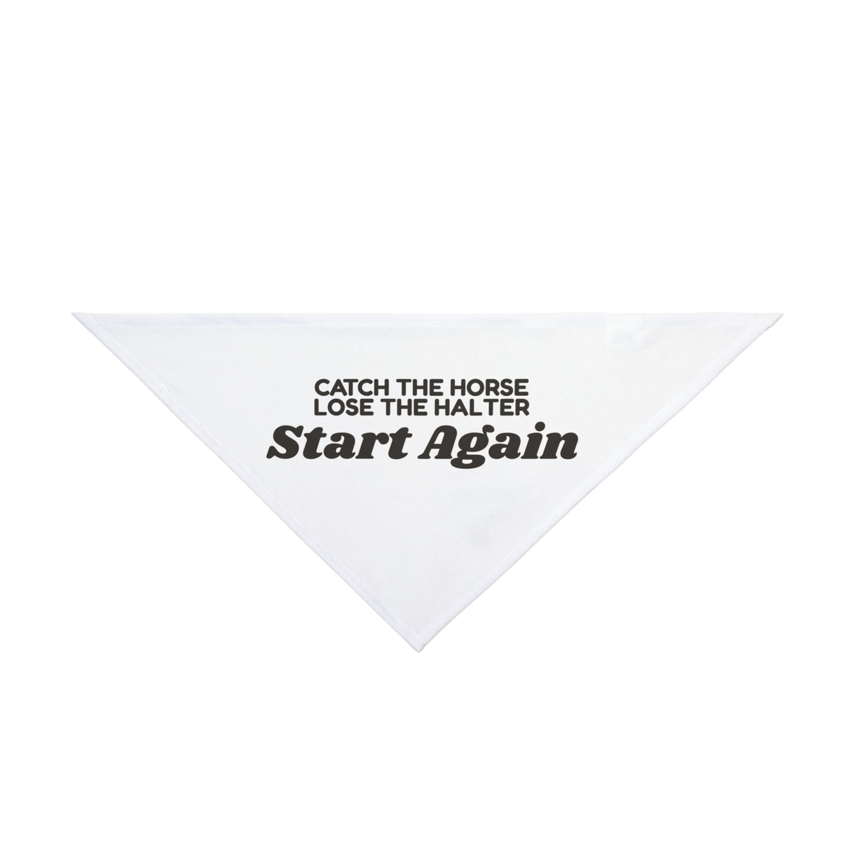 Funny Horse Girl Dog Bandana Catch The Horse For Rider