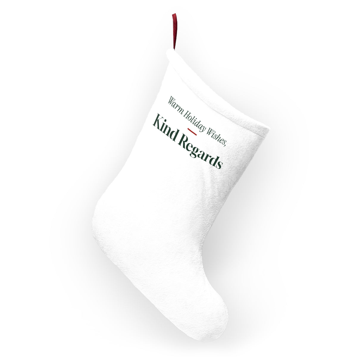 Funny Christmas Coworker Christmas Stocking Warm Holiday Wishes Kind