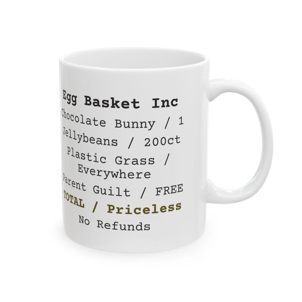 Easter Mug Egg Basket Receipt Priceless Family
