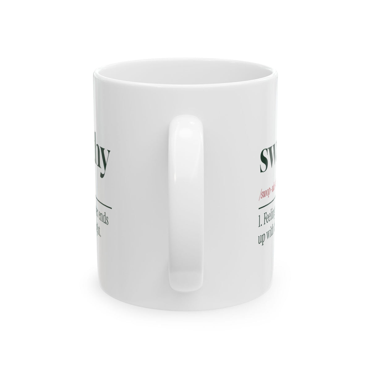 Funny White Elephant Coffee Mug Swapathy Definition