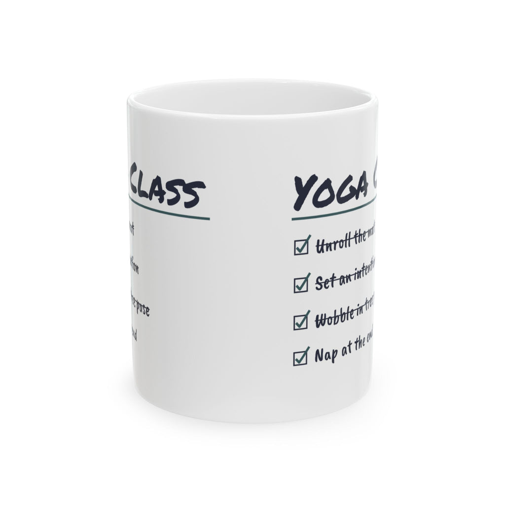 Funny Yoga Coffee Mug Wobble In Tree Pose Nap At The End