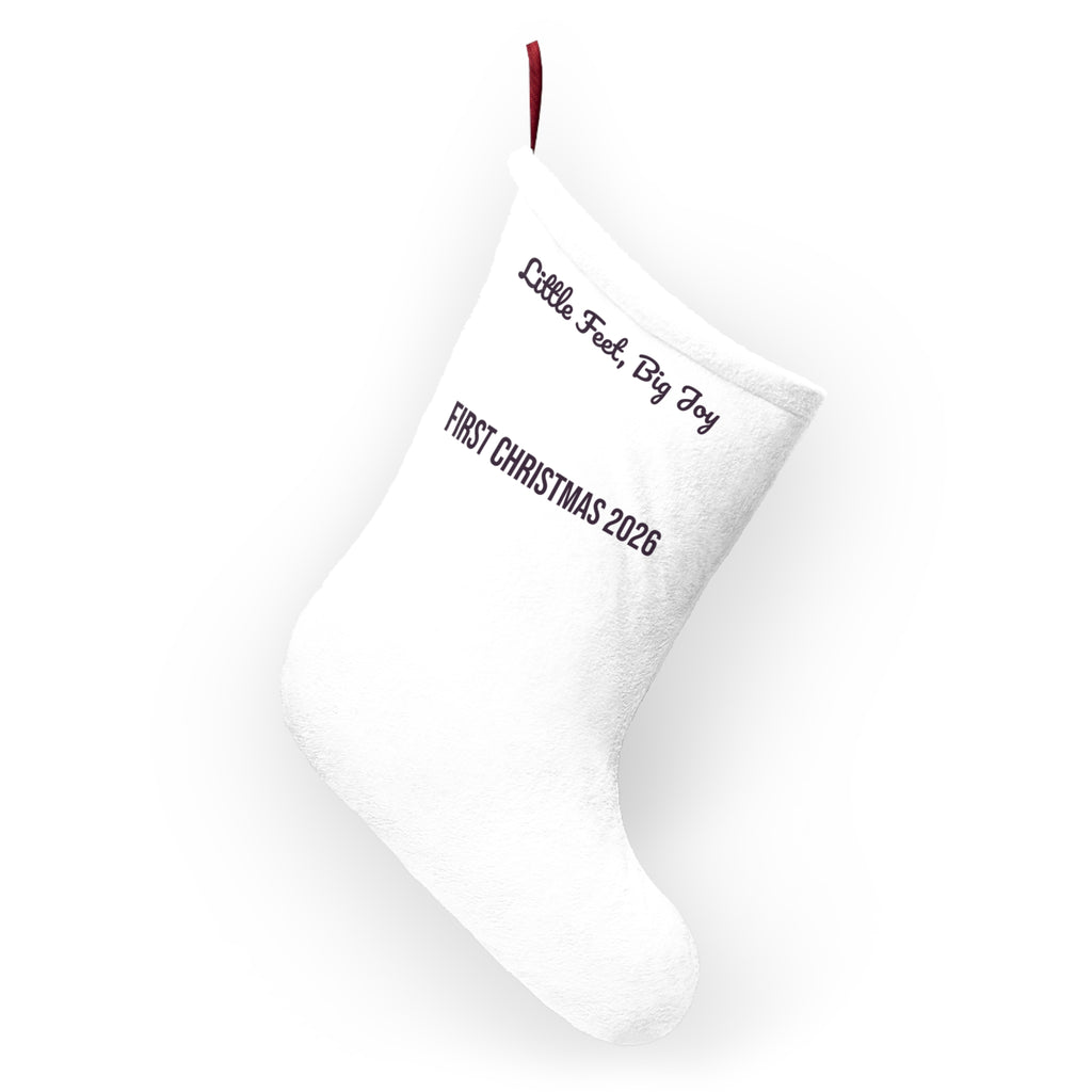Babys First Christmas 2026 Christmas Stocking Little Feet Big Joy For