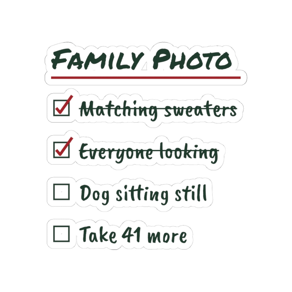 Funny Christmas Sticker Family Photo Take 41 More For Families
