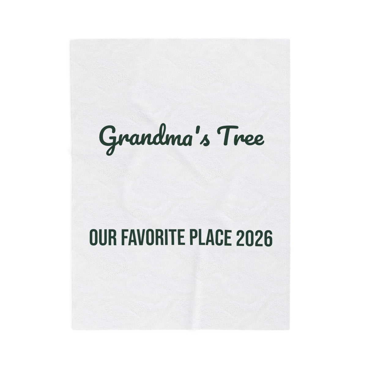 Christmas Throw Blanket Grandma's Tree Our Favorite Place 2026 For Grandma