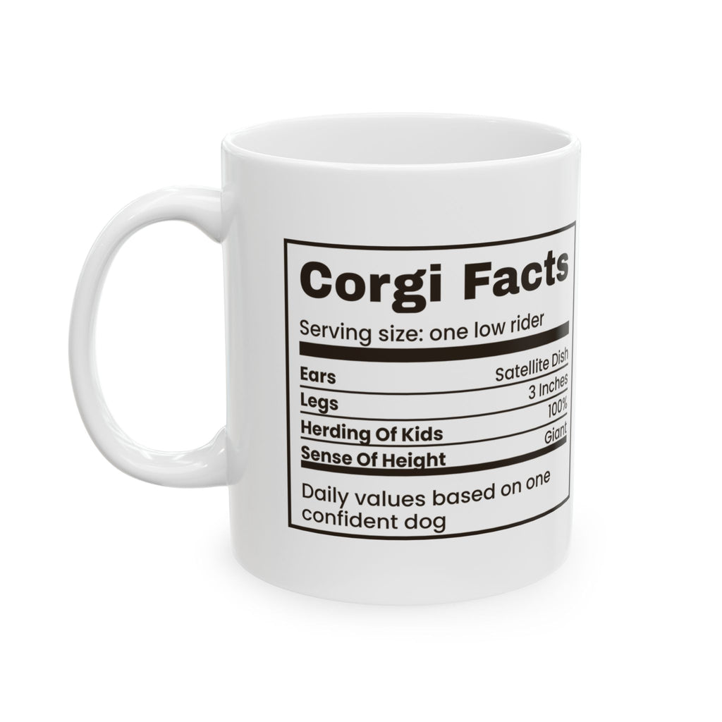 Funny Corgi Mug Corgi Facts Ears Satellite Dish Label For Corgi Owners
