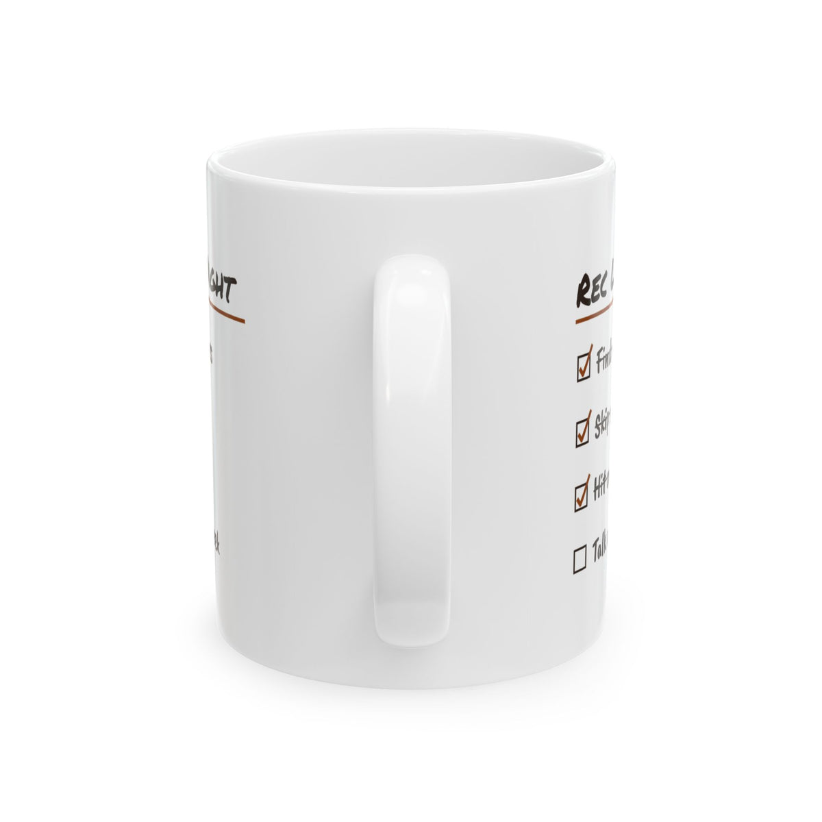 Funny Basketball Coffee Mug Rec League Night Checklist