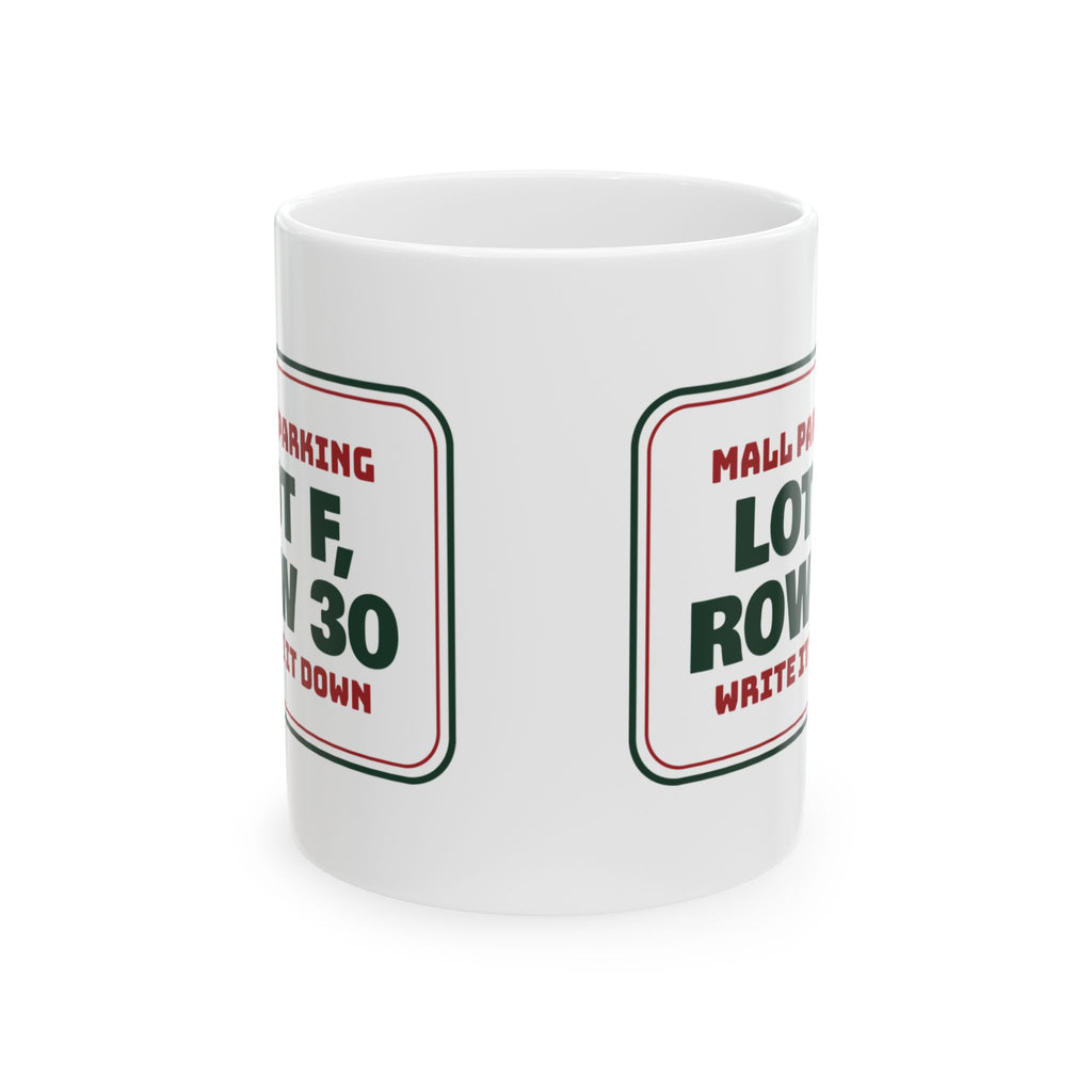 Funny Christmas Shopping Coffee Mug Lot F Row 30 Write It Down