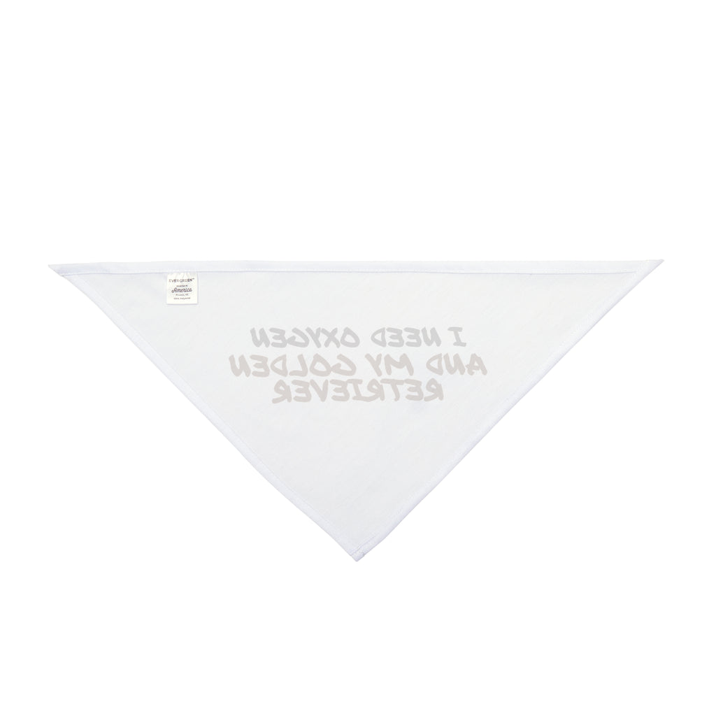 Golden Retriever Dog Bandana "I Need Oxygen And My Golden" Dog Lover Coffee