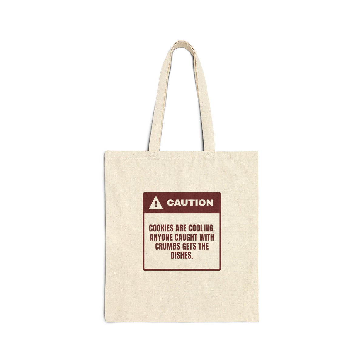 Funny Christmas Baking Tote Bag Crumbs Mean Dish Duty Warning