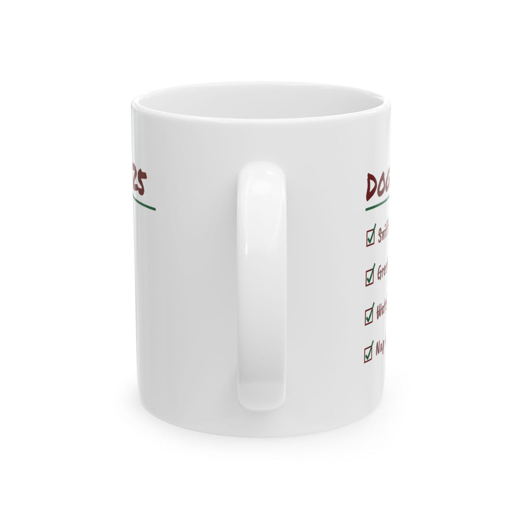 Funny Christmas Dog Coffee Mug Sniff Every Present Nap In The Paper
