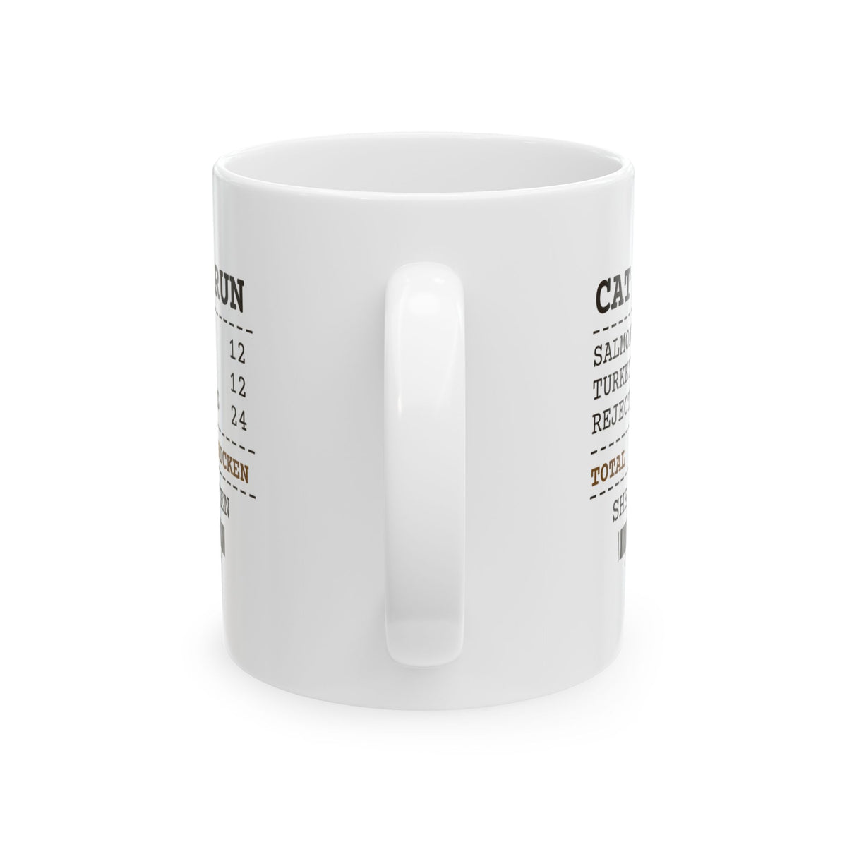Funny Cat Mom Mug Rejected Flavors Receipt Back To Chicken For Cat Moms