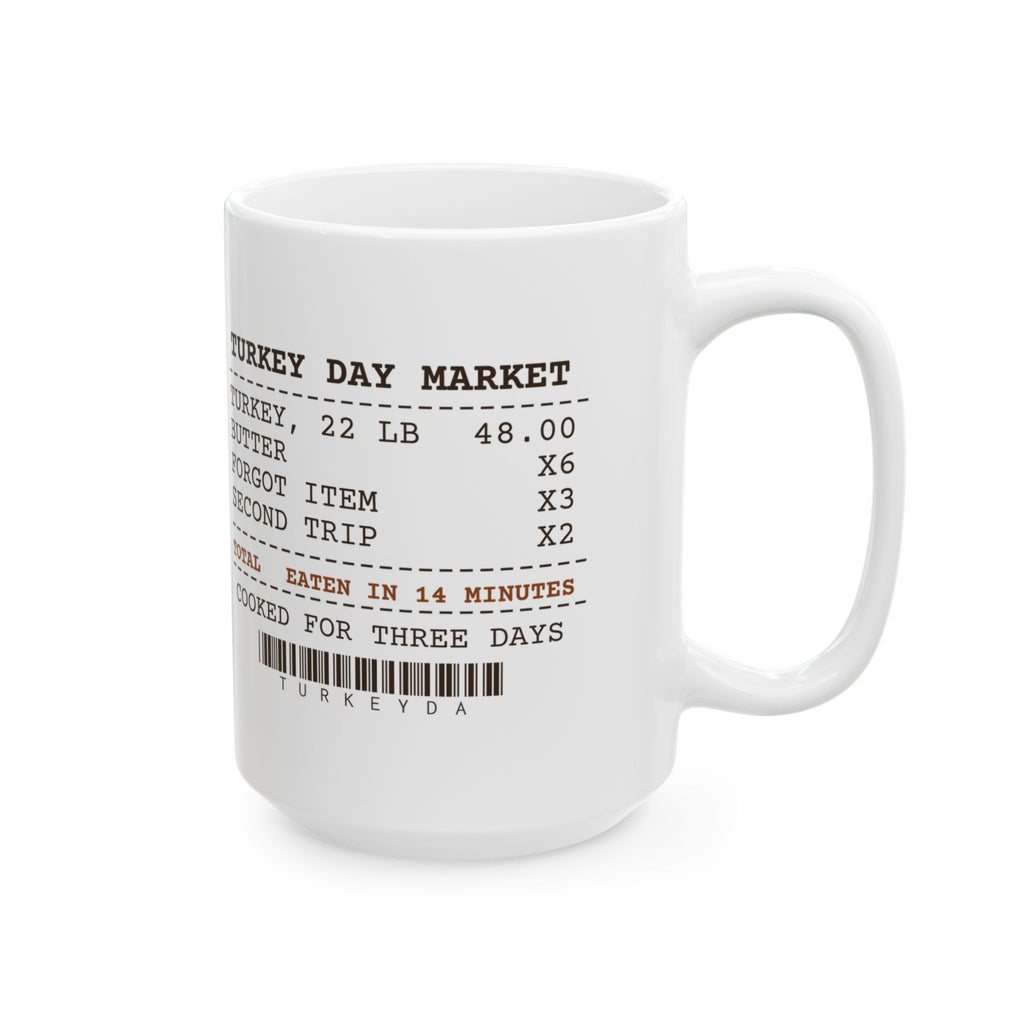 Funny Thanksgiving Host Coffee Mug Cooked Three Days Eaten In 14 Minutes