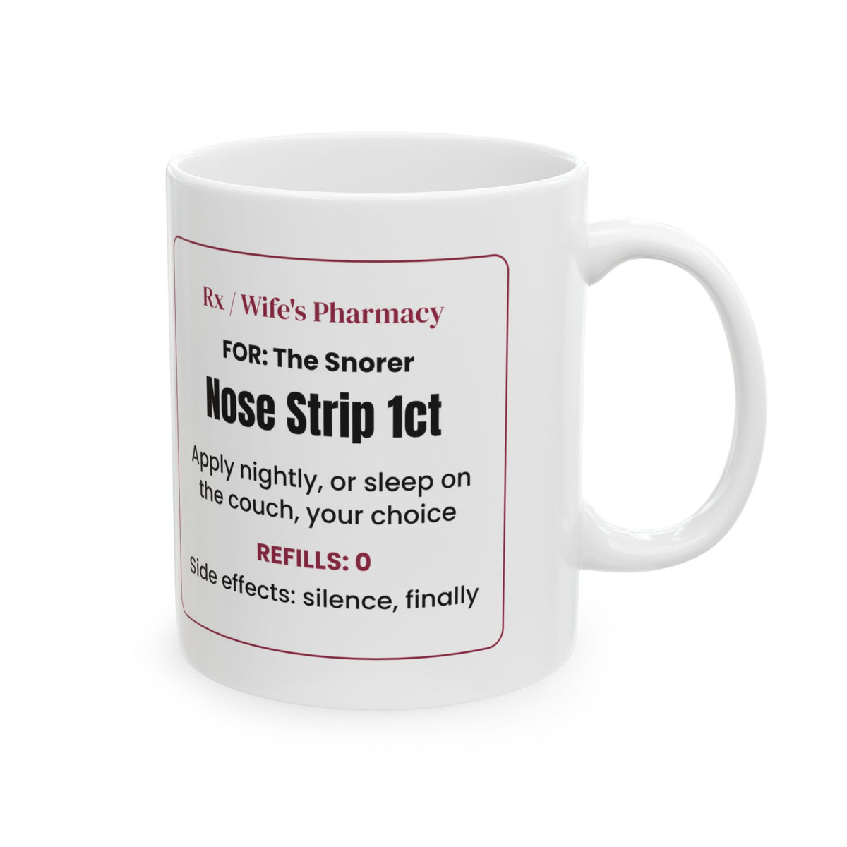 Nose Strip Nightly Funny Mug For Him